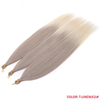 28" Deep Wave Crochet Braiding Hair 3 Pack 300g Synthetic Hair Bundles Ombre Blonde Crochet Hair Extensions
