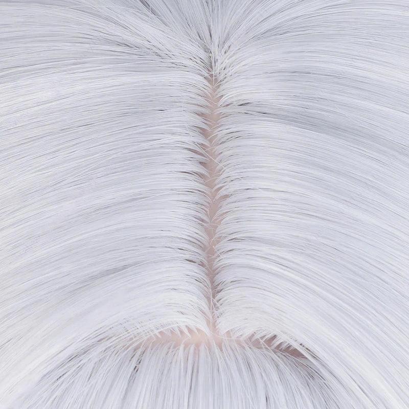 Topaz Short Cosplay Wig 35cm – Purple Mixed Silver White Red Heat Resistant Synthetic Wig