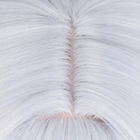 Topaz Short Cosplay Wig 35cm – Purple Mixed Silver White Red Heat Resistant Synthetic Wig