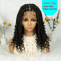 Dreadlock Wig for Black Women – Faux Locs Full Lace Wig with Curly Ends