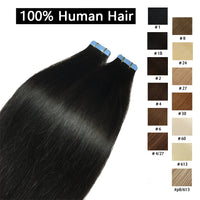 Straight Tape-In Human Hair Extensions – 20, 40 or 60 Pieces