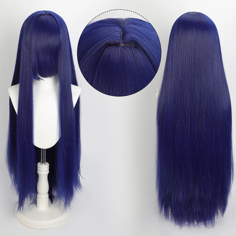 100cm Colourful Wig Long Staight Cosplay Anime Costume Party Wigs Synthetic Heat Resistant Wig