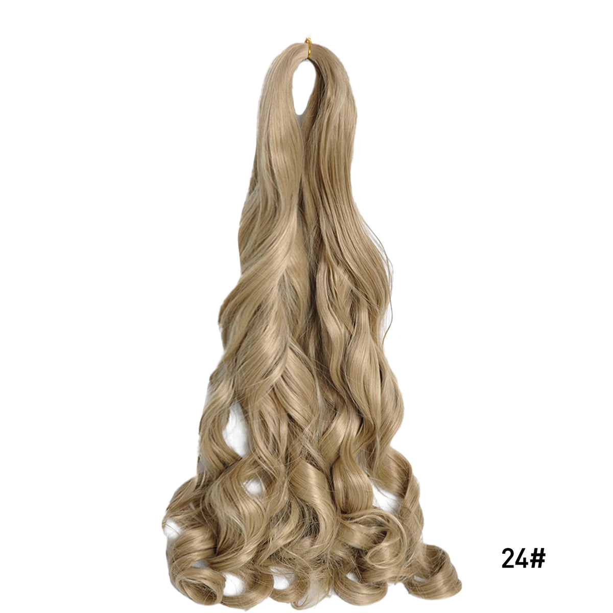 French Curls Braiding Hair Extensions Synthetic Hair Loose Wave Spiral Curl Braids High Temperature Ombre Pre Stretched Hair