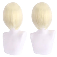 Short Cosplay Bob Wig – Face Contouring Thick Synthetic Hair Wig, Colorful Heat Resistant Fiber Wig