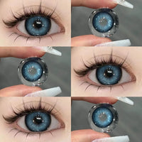 EYESHARE 1pair Colored Contact Lenses for Eyes Purple Lenses Fashion Colorful Beautiful Pupil Lens Yearly Cosmetic Eye Contacts