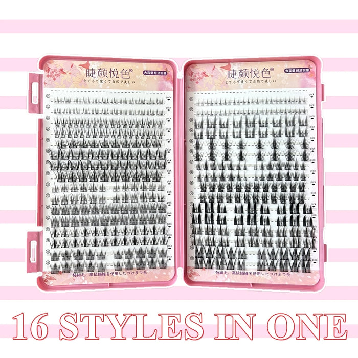 Mix 32Rows Eyeslashes Extension Personal Professional Individual Cluster Grafting Wholesale Large Capacity Flowerknow Makeup