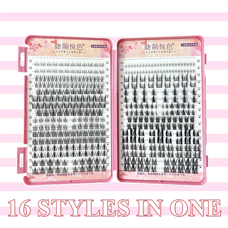 Mix 32Rows Eyeslashes Extension Personal Professional Individual Cluster Grafting Wholesale Large Capacity Flowerknow Makeup