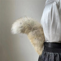 Plush Fox Tail Cosplay Accessory – Adjustable Belt & Bendable Faux Fur Tail