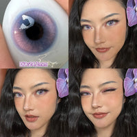 Beauty Purple Contact Lenses for Eyes Myopia Colored Contact Lenses Natural Blue Lens Fashion Cosplay Pupils OVO