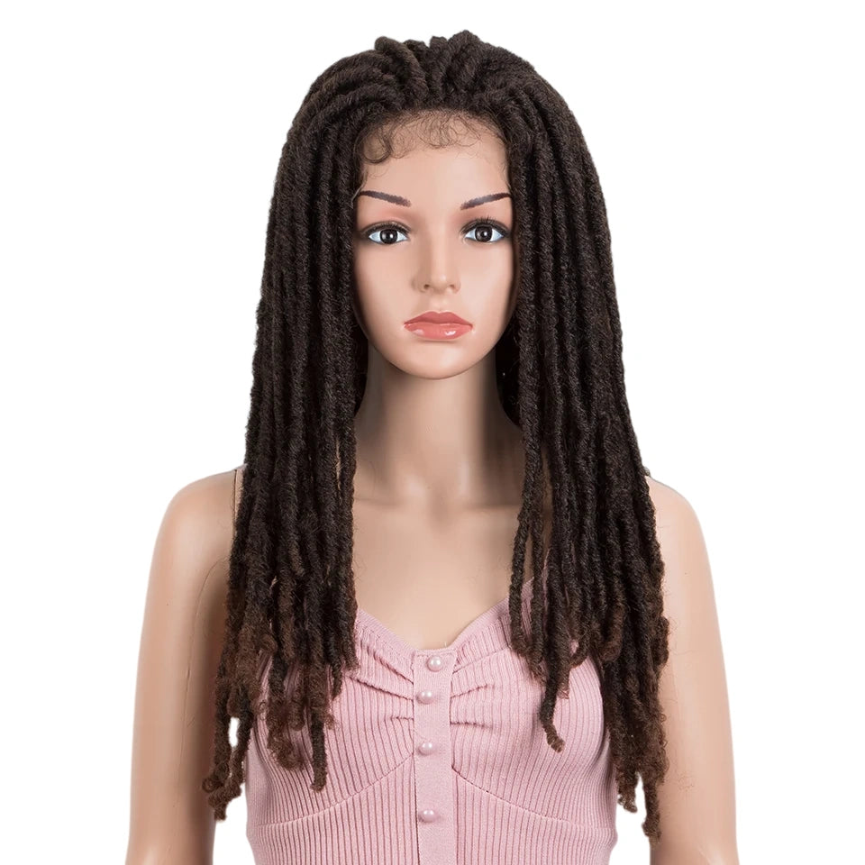 Curly Wig Brown Synthetic Lace Wigs for Women 24Inch Water Wave Cosplay Wig Heat Resistant Long Wavy Fake Hair