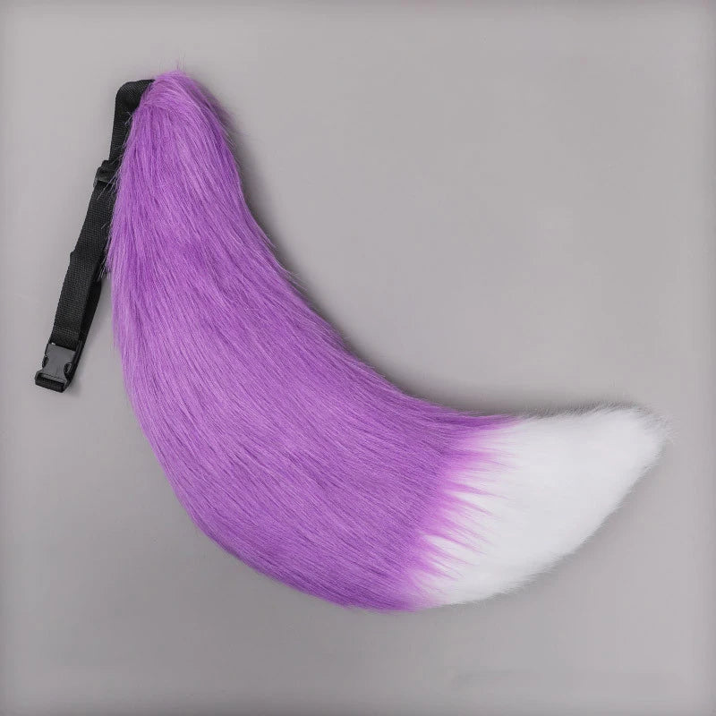 Anime COS Cat Fox Tails Plush Cosplay Costumes Big Tails Dog Furry Tail Role Play Party Performance Props Fursuit Tail for Women