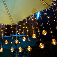 3M Solar LED Wish Ball Curtain String Light Christmas Globe Curtain Fairy Light Garland Holiday for New Year Party Wedding Decor