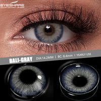 EYESHARE 1pair New Color Contact Lenses for Eyes Brown Eyes Lens Fashion Blue Lenses Green Beautiful Pupil Yearly Gray Contact