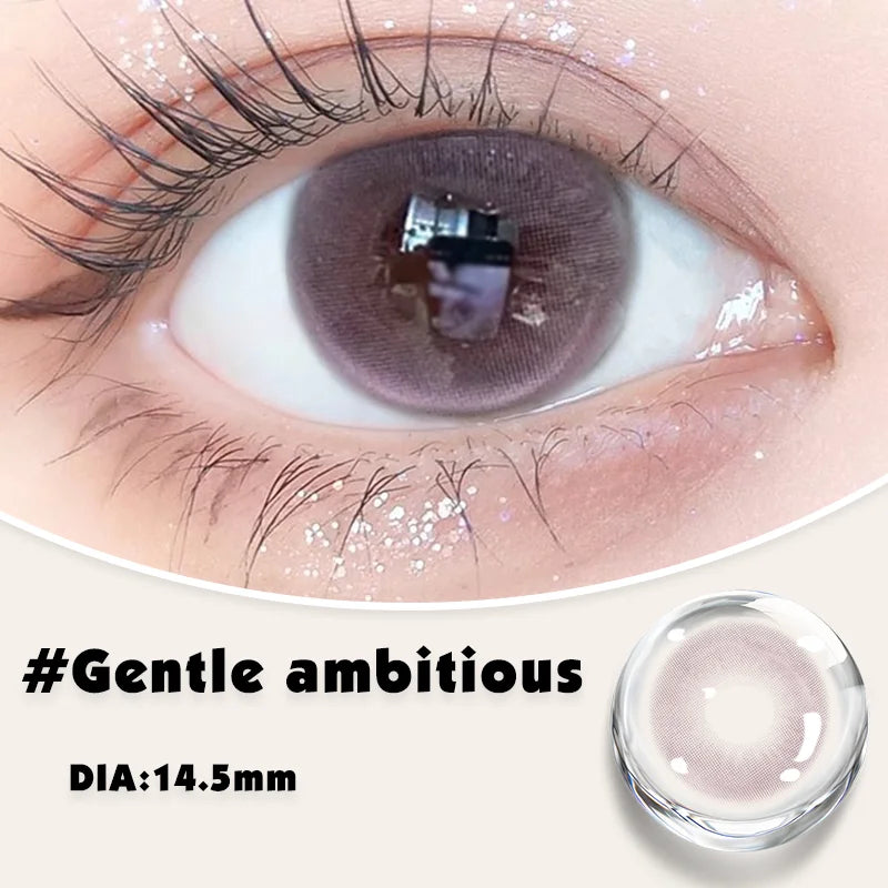Myopia Lenses Color Contact Lenses for Eyes Lenses With Diopters Prescription Fashion Lenses Purple Eye Lenses YMX