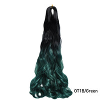French Curls Braiding Hair Extensions Synthetic Hair Loose Wave Spiral Curl Braids High Temperature Ombre Pre Stretched Hair