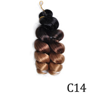 French Loose Curly Braiding Hair12Inch Synthetic French Curl Braiding Hair Extensions Pre Stretched Deep Wavy Twist Crochet Hair