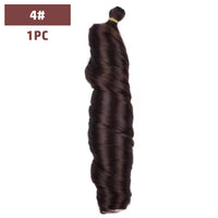 French Curls Braiding Hair 12-24inch Hair Extensions Synthetic Hairs Spiral Curls Braids Pre Stretched Loose Wave Braiding Hair
