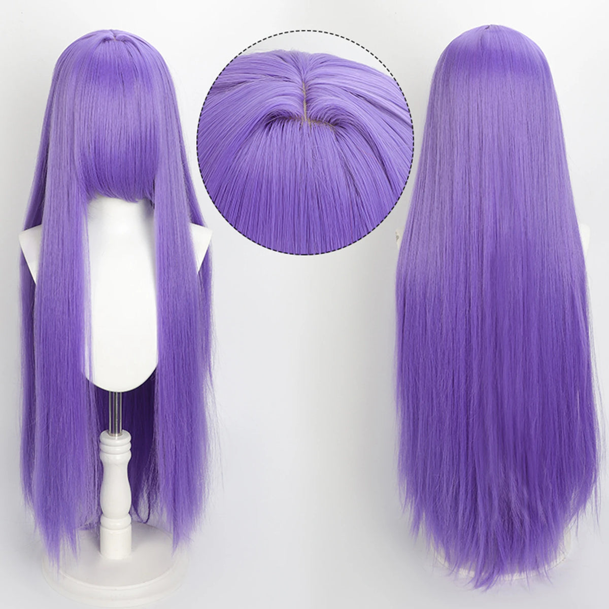 100cm Colourful Wig Long Staight Cosplay Anime Costume Party Wigs Synthetic Heat Resistant Wig