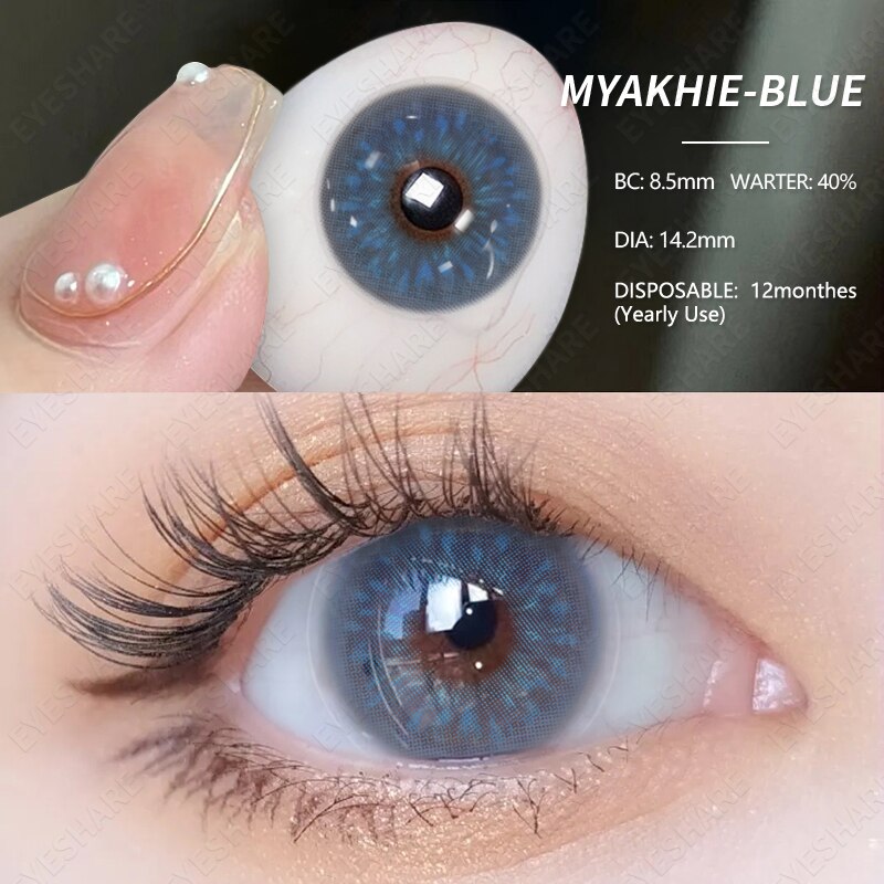 EYESHARE 1 Pair Colored Contact Lenses Green Eye Lenses Blue Lens Natural Fast Delivery Brown Eye Lens Yearly Eyes Contacts Lens