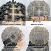 40" Dreadlock Wig Synthetic Full Lace Braided Wigs For Women Box Braids Wig Locs Braid Wig