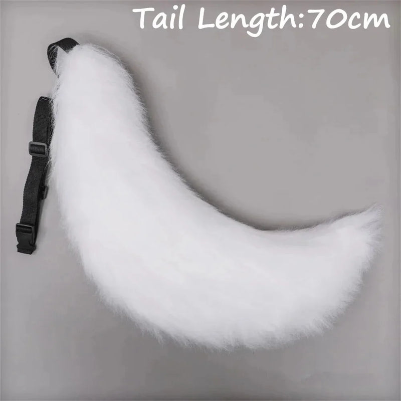 Anime COS Cat Fox Tails Plush Cosplay Costumes Big Tails Dog Furry Tail Role Play Party Performance Props Fursuit Tail for Women