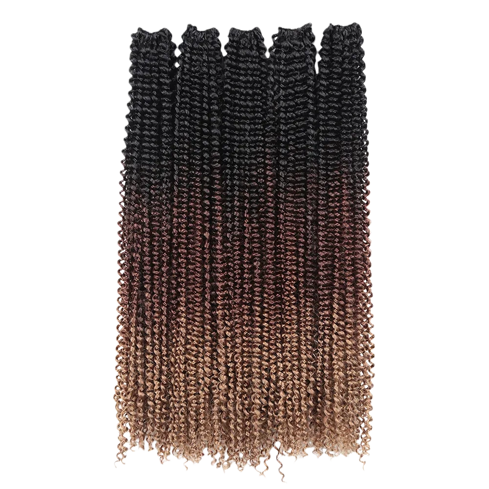 24" Pre-Twisted Passion Twist Crochet Hair Extensions – Water Wave Synthetic Braiding Hair