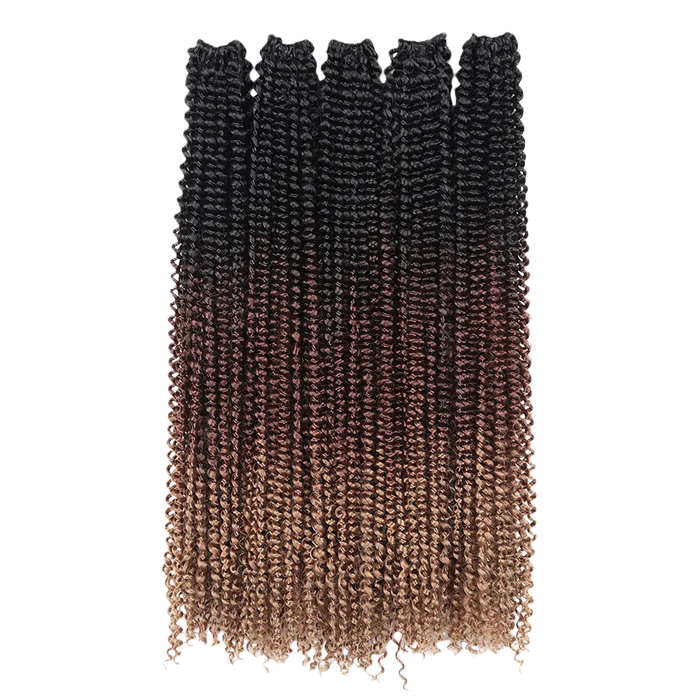 24" Pre-Twisted Passion Twist Crochet Hair Extensions – Water Wave Synthetic Braiding Hair