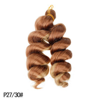 French Curly Crochet Hair Short 12inch Synthetic Braiding Hair Loose Wavy French Curl Braids Extensions for Women