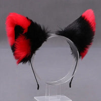 Furry Animal Cat Fox Ear Hair Hoops Party Cosplay Fur Hairband Girls Fashion Halloween Anime Headbands Headwear Hair Accessories