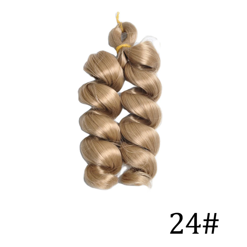 Loose Curly 12″ Pre-Stretched Wavy Braiding Hair – Easy Crochet / Box Braid Bulk (Natural-Curl, Low Shedding)