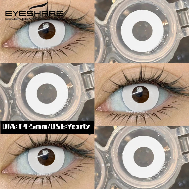 EYESHARE Halloween New Color Contact Lenses Blue Cosplay Anime Contact Red Lenses Purple Eyes Contact Pink Beauty Makeup Lenses