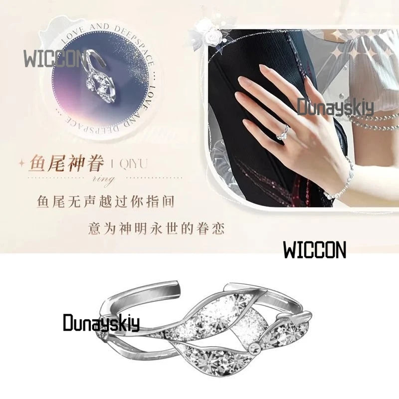 Love And Deep Space Sylus Xavier Caleb Zayne Rafayel Cosplay Costumes Accessions Wedding Jirai Kei Kawaii Fans Gift Halloween