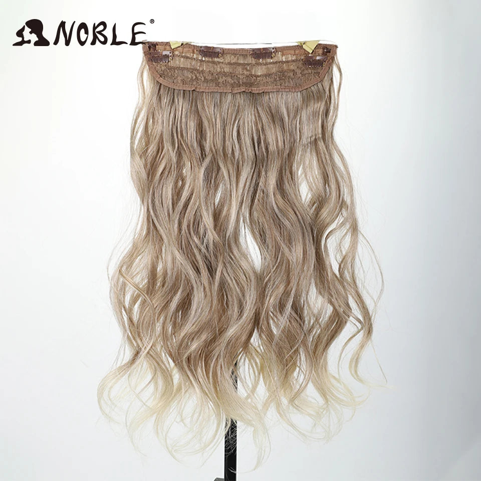 20-Inch Wavy Synthetic Halo Hair Extension with Clips
