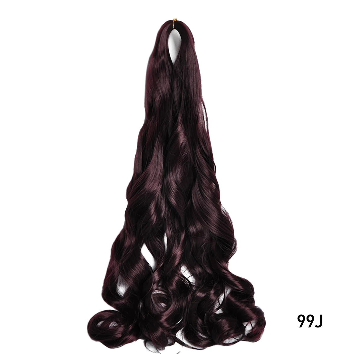 24 Inch French Curl Braiding Hair Synthetic Crochet Extensions Spiral Curl Braids