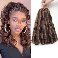 French Curl Crochet Braids Short Curly Crochet Hair Bouncy Synthetic knotless Braiding