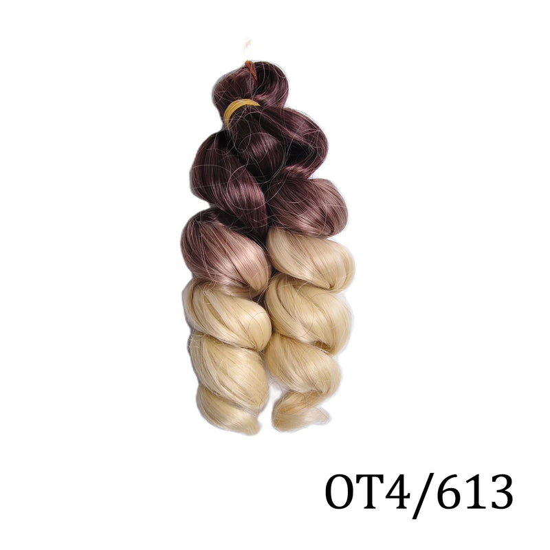 Loose Curly 12″ Pre-Stretched Wavy Braiding Hair – Easy Crochet / Box Braid Bulk (Natural-Curl, Low Shedding)