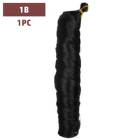 French Curls Braiding Hair 12-24inch Hair Extensions Synthetic Hairs Spiral Curls Braids Pre Stretched Loose Wave Braiding Hair