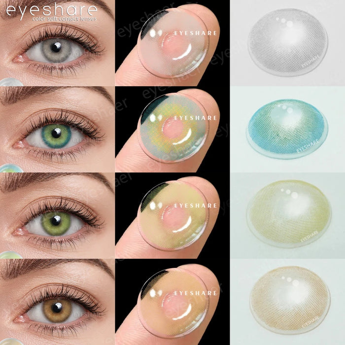 EYESHARE 1Pair Natural Contact Colored Lenses For Eyes Multicolor Lens Soft Yearly Fashion blue Eye Contact Pupils Beauty Makeup