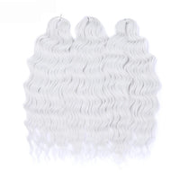 Water Wave Ombre Blonde Braiding Hair Extensions – Deep Wave Afro Curl Crochet for Women
