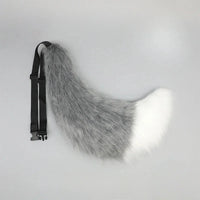 Plush Cosplay Tail – Soft Faux Fur Animal Tail with Adjustable Belt for Adults