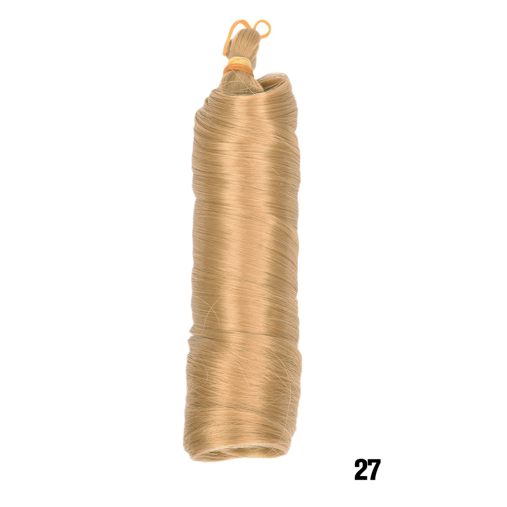 French Curls Braiding Hair Extensions Synthetic Hair Loose Wave Spiral Curl Braids High Temperature Ombre Pre Stretched Hair