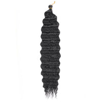 Deep Wave Crochet Hair Synthetic Passion Twist Braiding Hair Extension Afro Curls Water Wave Deep Twist Braid Hair Ocean Wave