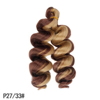French Curly Crochet Hair Short 12inch Synthetic Braiding Hair Loose Wavy French Curl Braids Extensions for Women
