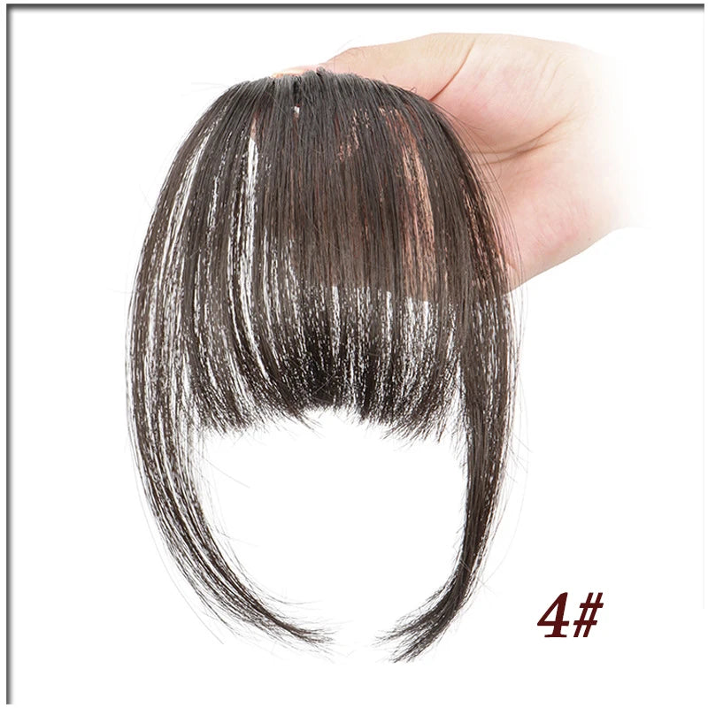 Clip-In Bangs Wig – Synthetic Hair Bangs with Natural Temple Coverage for Women, Daily Wear & Cosplay
