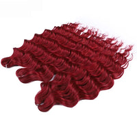 Water Wave Ombre Blonde Braiding Hair Extensions – Deep Wave Afro Curl Crochet for Women