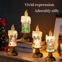LED Christmas Tree Night Lights Christmas Candles Crystal Lights Christmas Gifts for Family and Friends Creative Gifts