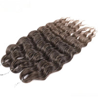 Water Wave Ombre Blonde Braiding Hair Extensions – Deep Wave Afro Curl Crochet for Women