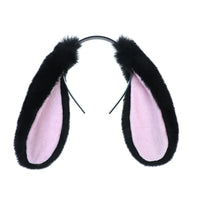 Cute Bunny Ears Headband Plush Rabbit Hair Hoop Headwear Cosplay Costume Hair Accessories For Adults Party