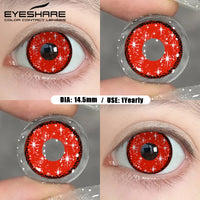 EYESHARE 1Pair Color Contact Lenses For Eyes Anime Purple Colored Lenses Pink Cosplay Halloween Makeup Lenses Yearly Eye Contact