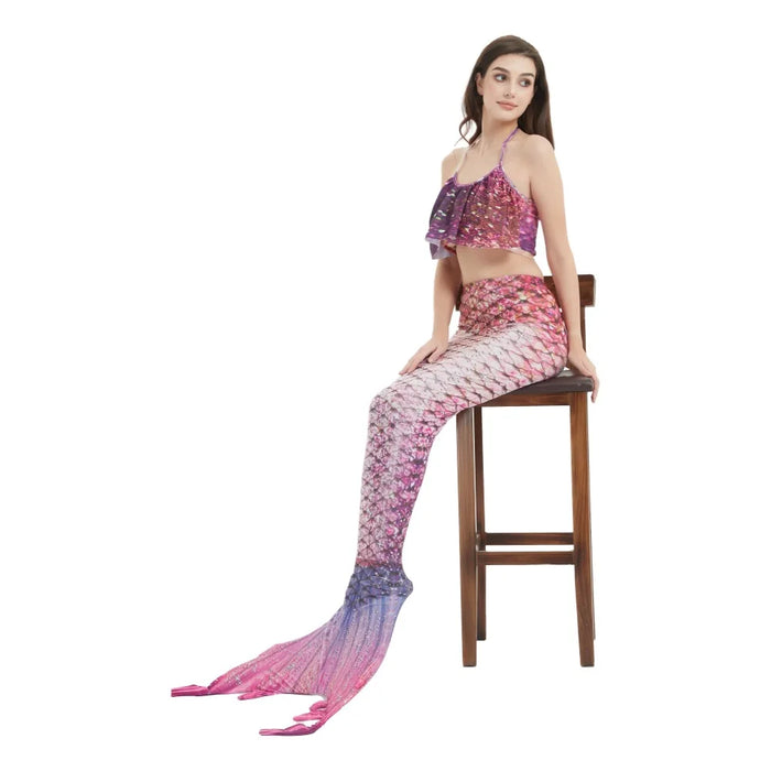 Women Mermaid Tail For Swimming Bathing Suit Adult Bikini Tops Shorts Mermaid Tail Dress Cosplay Beachwear Anime Cosutme